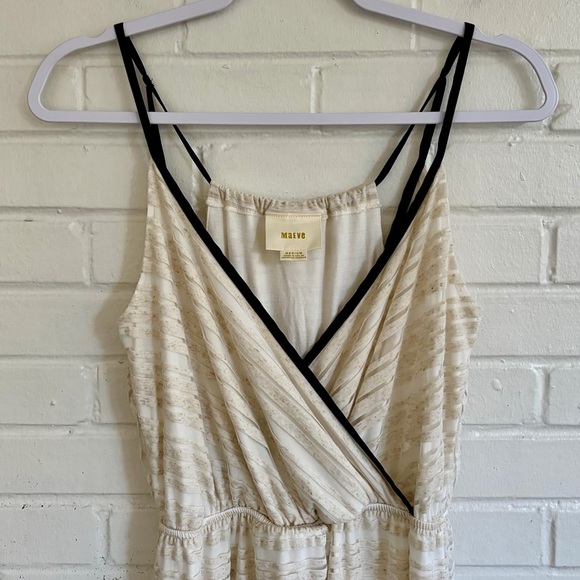 Anthropologie Racerback Sheer Maxi Dress By Maeve, SZ M LIKE NEW! - Picture 5 of 9